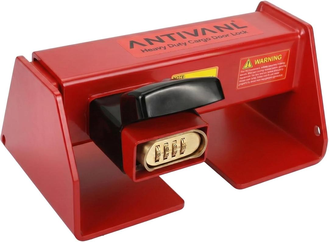 Shipping Container Locks Heavy Duty with Combination Lock, Maximum Security Semi Trailer Door Lock, Shipping Container Combination Locks for Semi Trailer Door Security (9 3/8" to 16")