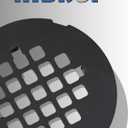 Black Snap-in Shower Drain Cover,Hidrop 4-1/4" OD Round Shower Strainer Grid, Easy-to-Install Replacement Cover Stainless Steel Matte Black