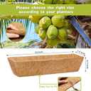 2 Pack 24 Inch Coco Liners for Planters - Coconut Liners for Planters Window Box Liners Coconut Fiber Planter Liner for Flowers Durable Natural Coconut Planter Liners for Outdoor Decor