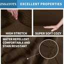 2026 Loveseat Recliner Cover 4-Piece (48"-66") Super Soft Recliner Loveseat Covers with Big Pocket & Anti Slip Ties Stay in Place, Lazy Boy Reclining Love Seat Slipcover Durable Washable, Coffee
