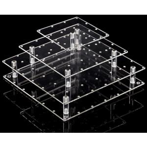 YestBuy Cake Pop Display Stand For Drying, 56 Hole Cake Pop Holder , 3 Tiered Lollipop Holder For Party Candy Bar Dessert Table