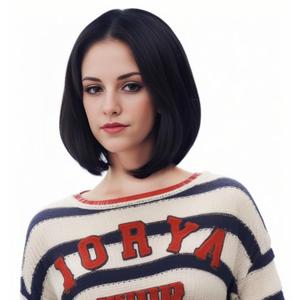 14 Inches Black Lace Front Wigs for Women Short Straight Bob Wig with Middle Part Synthetic Hair for Cosplay or Daily Use