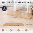 CroBlissful 2 Pack 36" X 5" X 1/2" Red Oak Threshold, Wood Door Oak Threshold for Interior Doorways Reducer, Unfinished Overlap Floor Transition Strip, for Interior Doorways