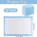 30 PCS Disposable Underpads, 23" x 36" Incontinence Pads, Super Absorbent Protection for Kids Adult, Large Puppy Training Pad,Waterproof Underpads for Elderly Baby