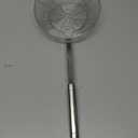 Anaeat Stainless Steel Spider Strainer Skimmer - Solid Kitchen Strainer Ladle with Long Handle for Cooking and Frying, Reinforced Double Coil Slotted Spoons for Pasta, Noodle, Spaghetti (7 Inch)