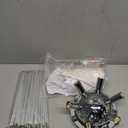 CM MZY Sputnik Flush Mount Ceiling Light Fixture, 6Light Chrome Firework Ceiling Lights, 19.6" Modern Chandeliers Close to Ceiling Lamp for Bedroom Kitchen Hallway Entryway, G9 Socket