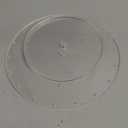 NUPTIO Cupcake Stand Acrylic Small: Clear Cake Stands for Afternoon Tea 8.2in Diameter Dessert Display Tray with Crystal Chandelier for Wedding Birthday Party Baby Shower Graduation Decorations