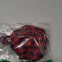 Meseey Large Burlap Ribbon Bow Black and Red Buffalo Plaid Big Bows for Christmas Tree Fireplace Home Cabinet Gate Front Door Party Decoration