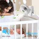 BESKAR Clip on Fan, 360 Rotation Quiet Stroller Fans with Strong Airflow,3 Speeds, Portable Small Fans with Sturdy Clamp,Perfect Personal Cooling Fan for Office Table Bedroom Kitchen