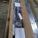 6FT 201 Stainless Steel Heavy Duty Fence Post for Wood Slats(Serial Post), Outdoor Ground Install Wooden Privacy Fence Panels Posts Matte Black 2Pack