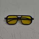 FEISEDY Vintage Square 70s Flat Aviator Sunglasses Women Men Classic Retro Stylish Frame UV400 Sunglasses B2622