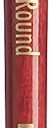 Princeton Heritage, Series 4050, Synthetic Sable Paint Brush for Watercolor, Round, 3/0 (Scarlet)