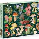 Galison World of Mushrooms – 1000 Piece Jigsaw Puzzle Featuring Beautiful Painted Artwork of A Mushroom and Fungi Collection