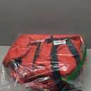 ZOBER 600D Oxford Fabric Large Rolling Christmas Tree Storage Bag - Fits 9 Ft Artificial Trees - Waterproof Christmas Tree Bag For Storage Box For Xmas, Durable Handles and Wheels - Card Slot - Red