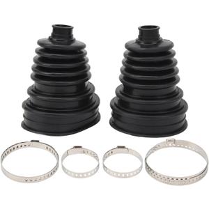 Universal CV Boot Kit - Constant Velocity Joint Boots for Drive Shaft, Flexible Durable Rubber Replacement CV Axle Boot Covers, Fits Most Cars & Trucks (Black)