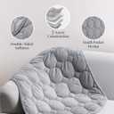 Kivik Weighted Lap Blanket 5 lbs for Adults, Small Weighted Lap Pads, Washable Weighted Lap Pad, Washable Mini Heavy Travel Blankets for Calming & Relaxing, Portable & Breathable 24"x29", Grey