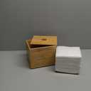 Clean Skin Club Luxe Bamboo Box with Cover & Towels XL, Face Towel, Disposable Makeup Remover Dry Wipes, Facial Wash