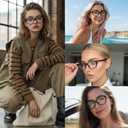 LVIOE Cat Eye Blue Light Blocking Glasses for Women, TR90 Frame Anti Blue Fashion Fake Clear Glasses