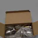 BESTTEN Keyed Entry Door Knob with Lock, Interior and Exterior Door Lock, Standard Ball, Satin Nickel