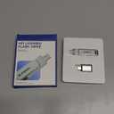 MFi Certified 512GB Flash Drive for iPhone Photo Stick, USB Memory Stick High Speed iPhone Flash Drive, External Memory Storage USB Stick Thumb Drive for iPhone/iPad/Android/PC (Metallic Silver)