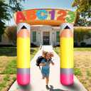 Leyndo 6.56 ft Preschool Graduation Decorations Inflatable Pencil Arch Back to School Decorations Kindergarten Graduation Backdrop for 2026 Graduate School Party Decor