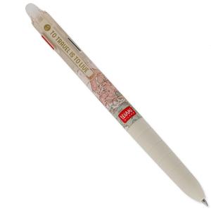 Legami - Erasable Gel Pen 3 Colours, Refillable, Ergonomic Handle, Tip Diameter 0.5 mm, Travel Theme