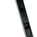 QCAA Solid Brass Flush Bolt, 7", Matte Black, 1 Pack