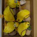 Syhood 6 Set Sisal Chick Easter Decorations with Jute Baskets and Eggs, Yellow Sisal Chick for Decorative Display or Gift Baskets, Crafting or Easter