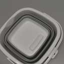 Collapsible Bucket, 5L 1.3Gallon Small Cleaning Mop Buckets for Household Outdoor Car Washing Tub Plastic Foldable Portable Camping Beach Sand Water Pot Pail Space Saving Square