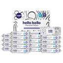 Hello Bello Premium Wipes, Designed for Sensitive Skin with Chamomile & Aloe Extracts, Playful Sketches (18 Resealable Packets = 1080 Total Wipes)
