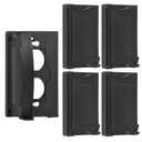 BESTTEN 5 Pack Outdoor Outlet Cover for Duplex Receptacles, Weatherproof Design Auto-Closing Lid, UL Listed, Black, H4.65 x W2.87 x D0.71