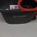O-Cedar EasyWring Microfiber Spin Mop, Bucket Floor Cleaning System, Red, Gray, Standard