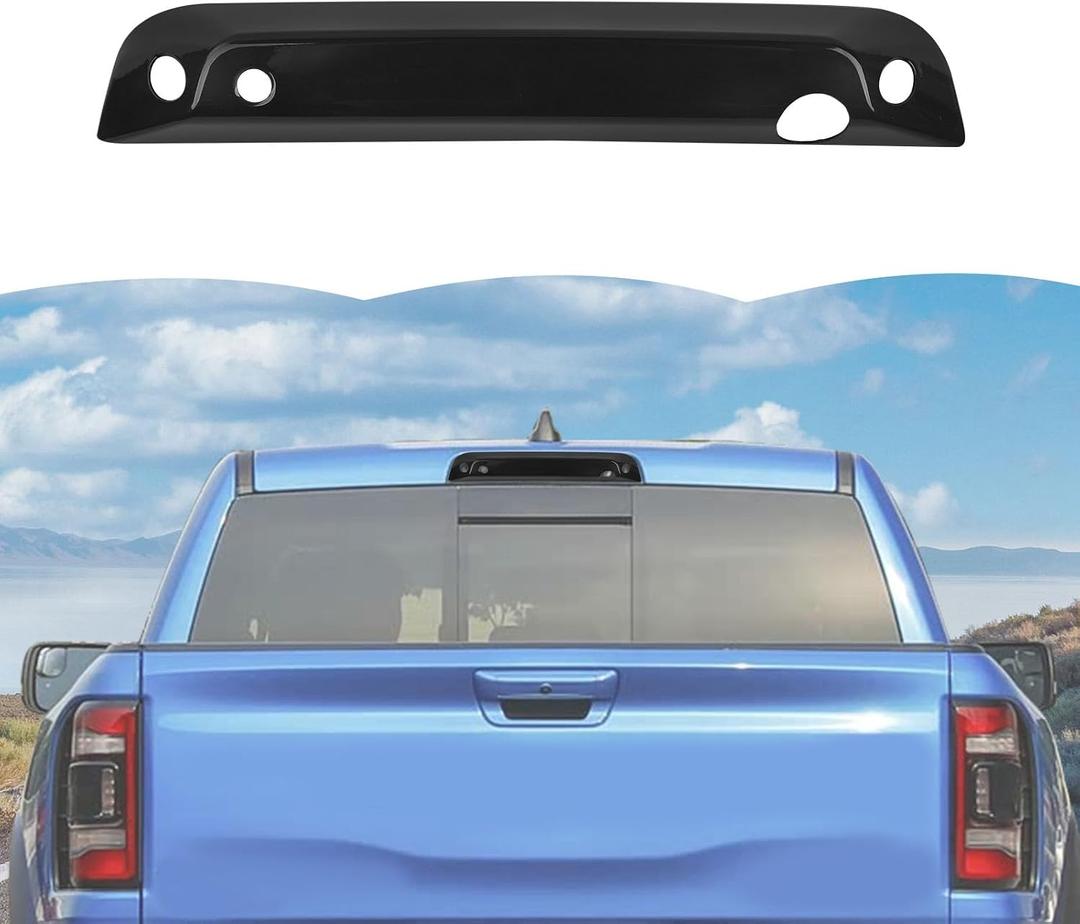 RT-TCZ Smoked Black Third 3rd Brake Light Cover High Mount Stop Lamp Cover Trim Exterior Accessories for Dodge RAM TRX 2018-2025