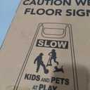 XPCARE 24 Inches Kids Playing Sign for Street, 4PACK Green Children at Play Safety Sign with Reflective Tapes,Caution Slow Down for Street,Kids and Pets at Play Warning Sign