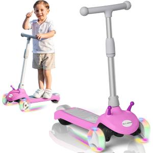 Electric Scooter for Kids Ages 3-8, 3-Wheel Electric Scooter, Lean-to Steer Design, Gift for Boys/Girls