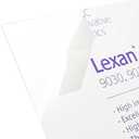 Plastics 2000 Lexan Sheet - Polycarbonate - .060" - 1/16" Thick, Clear, 12" x 12" Nominal