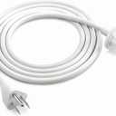 Replacement Power Adapter Extension Cord Compatible for iMac 20 inch 21.5' 24 inch 27 inch Power Supply Cord, white