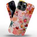 case for iPhone 13 Pro Max,Anti-Scratch Frosted Case Cover,Fruit Pink Collage Aesthetic