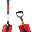 SnowPro Snow Shovel for Car, Fast Folding and Telescoping Design for Emergency Snow Removal - Compact Snow Shovel Kit - Collapsible and Portable Utility Shovel for Camping Hiking