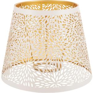 Metal Tree Shadow Lamp Shade - Mesh Light Blocking Shades, Hollow-Out Design, 7.47X6.09inch (White)