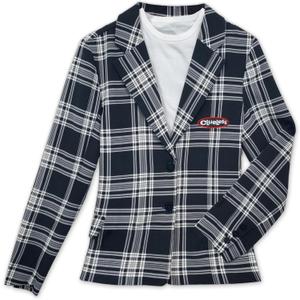 Clueless Dionne Black and White Plaid Jacket (Small, Multi)