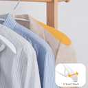 Nature Smile Non Slip PVC Coating Sweater Hangers,Dress Suit Coat Hangers,Wide Shoulder Bump Free Golf T Shirts Clothes Hangers (White Color 10 Pack)