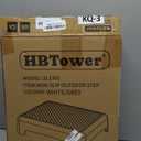 HBTower Step Stool, Mobility Step Stool for Adults & Seniors, Non-Slip Step Platform Indoor and Outdoor, Portable Step Riser, Safety Step for Car, Bedside, Office, Shower, Stairs, White