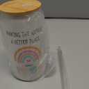 Vivulla68 30th Birthday Gifts For Women Men - 30 Year Old Gifts For Her Him - Thirty Birthday Ideas For Sister, Wife, Friend - 1995 Birthday Gift - 30th Frosted Glass Cup With Lid And Straw