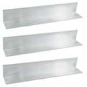 CNQLIS 3 Pcs Aluminum Angle 2" x 2"x 1/8" Aluminum Angle 6061,Aluminum Bars 12" Length, 1/8" Thick