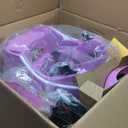 Gymax 12V Kids Ride on Bumper Car Remote Control w/ Flashing LED Light & Music, Purple, 1 Ct, TQ10239US-ZS
