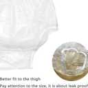 Cloth Diaper Covers for Adult,Adult Leakproof Underwear for Incontinence,Washable Reusable Plastic Diaper Cover, 2Pcs Clear Low Noise Plastic Pants (3X-Large (2 Pcs)) (XXXL)