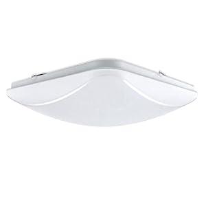 14 in Dimmable Integrated LED Selectable CCT Square Flush Mount Ceiling Light, 2700K/ 3000K/ 3500K/ 4000K/ 5000K, Bright White, Daylight, Soft White, 1600 Lumens, 25-Watt at 90 CRI, White