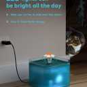 Cat Water Fountain for Drinking: Automatic Dog Bowl Dispenser - Pet Waterer Bowls Fountains - Auto Cats Dish Supplies - Quiet Animal Watering Machine - 67oz/2L Green Kitty Drink Dishes - AONBOY