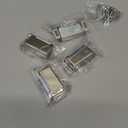 Onarway Magnetic Door Catch 40 lbs Pull Strong Magnet Cabinet Latches Magnetic Hardware Stainless Steel Chrome Door Closer for Bathroom Kitchen Sliding Door Window Cupboard (4 Pack-Strength 20KG) (Silver)